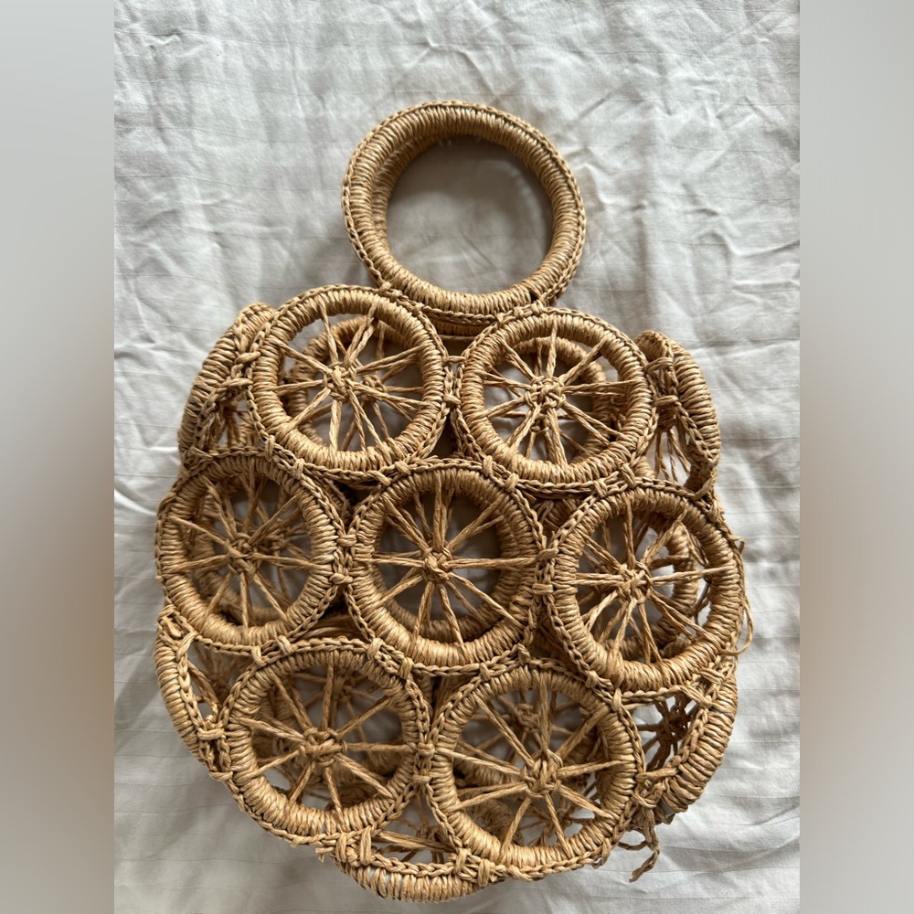 ❌ SOLD - Straw Small Lemon Bag - Picture 1 of 4